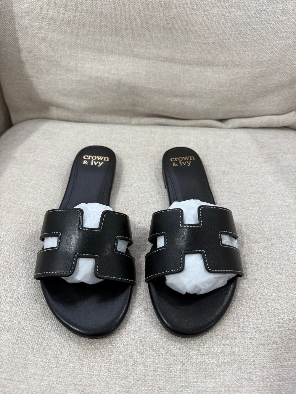 NWT Crown & Ivy Raven H Band Sandals - Picture 8 of 15